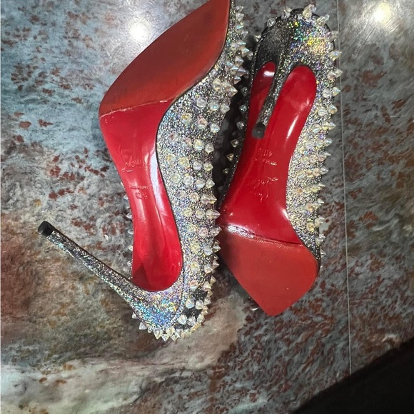 Christian Louboutin Pigalle Follies Spiked Reflect size 40.5 - Picture 13 of 16